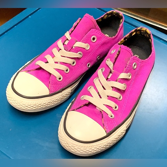 Women’s 7 EU 37.5 Converse All Star Chuck Taylor Double Tongue Patterned Shoes - Picture 5 of 16